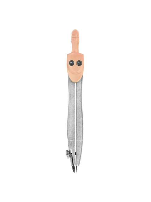 Готовальня BRAUBERG SCHOOL KIT, 8 предметов, циркуль 115 мм, чертежные принадлежности, персиковый цвет, 210704