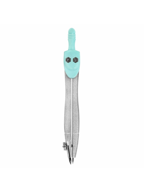 Готовальня BRAUBERG SCHOOL KIT, 11 предметов, циркуль 115 мм, циркуль 125 мм, чертежные принадлежности, мятный цвет, 210706
