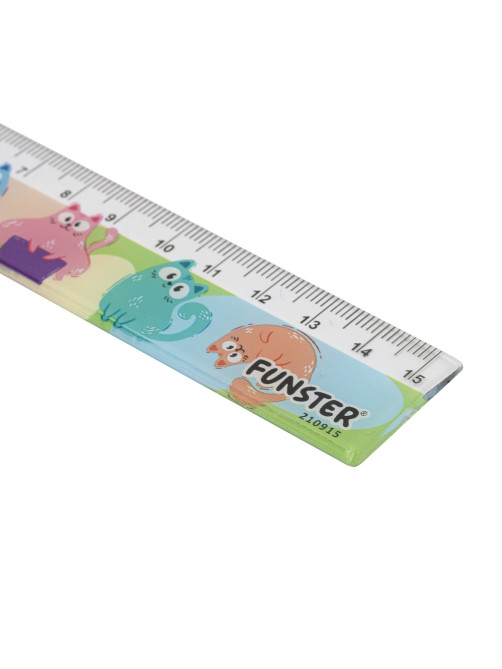 Линейки пластиковые 15 см FUNSTER (ФАНСТЕР), 