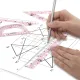 Набор чертежный FUNSTER (ФАНСТЕР), линейка 20 см, 2 треугольник, транспортир, 