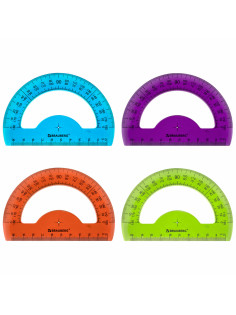 Транспортир 10 см BRAUBERG 