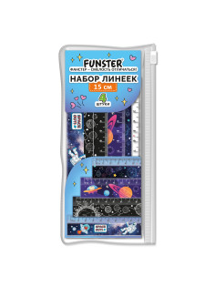 Линейки пластиковые 15 см FUNSTER (ФАНСТЕР), 