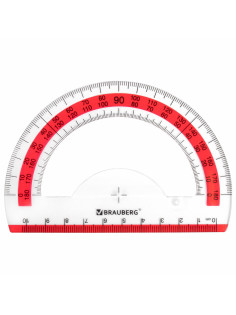 Транспортир 10 см BRAUBERG 