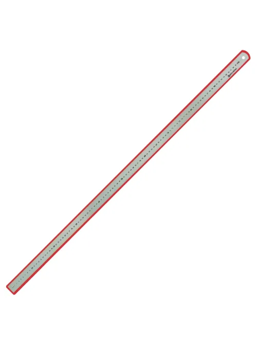 Линейка металлическая 100 см, BRAUBERG, европодвес, 210311