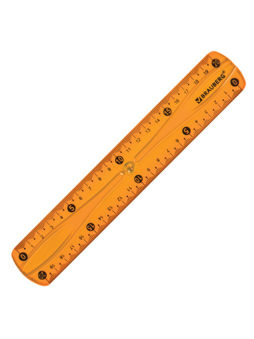 Линейка 20 см гибкая BRAUBERG 