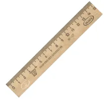 Линейка деревянная 15 см, ЛП-150, МОЖГА, С03