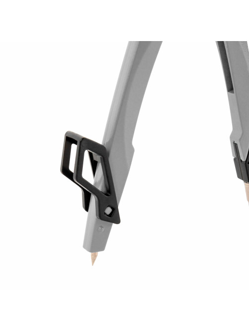Готовальня BRAUBERG ULTRA, 4 предмета: циркуль 135 мм, запасные грифели, насадка, графитовый цвет, 210821