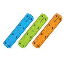 Линейка 15 см гибкая BRAUBERG 
