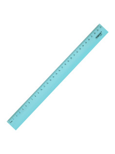 Линейка пластиковая 30 см, ПИФАГОР, прозрачная, тонированная, 210841