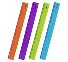 Линейка пластиковая 30 см BRAUBERG 