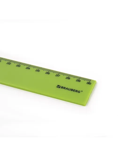 Линейка пластиковая 30 см BRAUBERG 