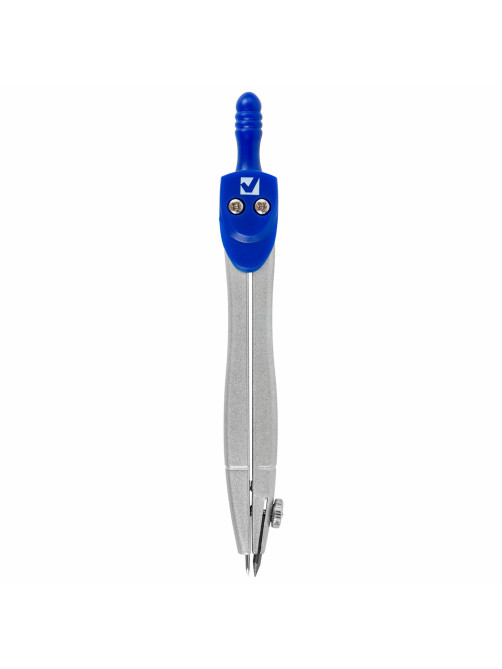 Готовальня BRAUBERG SCHOOL KIT, 8 предметов, циркуль 115 мм, чертежные принадлежности, металлический пенал со справочными материалами,210712