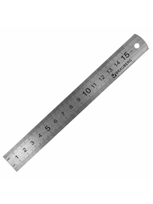 Линейки металлические КОМПЛЕКТ 3 шт. (15, 20, 30 см), BRAUBERG, 210811