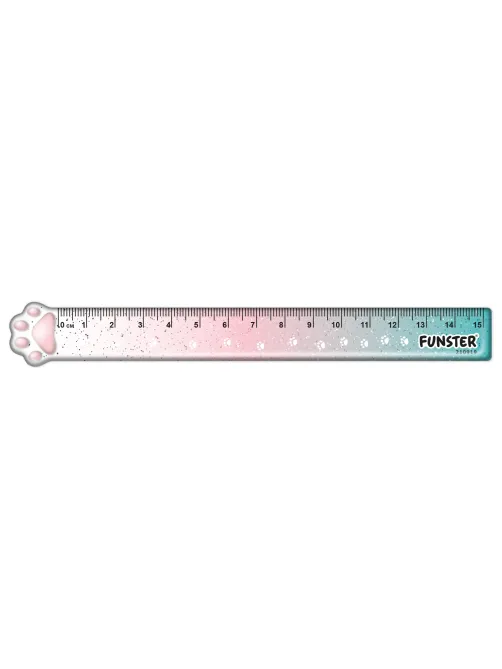 Линейка пластиковая 15 см, FUNSTER (ФАНСТЕР), 