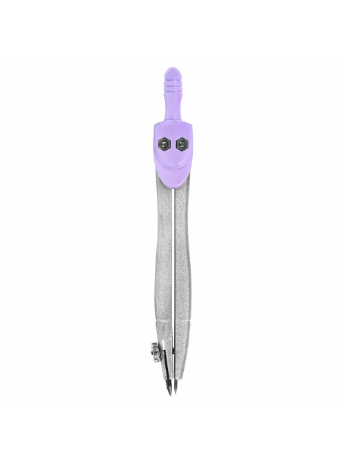 Готовальня BRAUBERG SCHOOL KIT, 8 предметов, циркуль 115 мм, чертежные принадлежности, лавандовый цвет, 210703