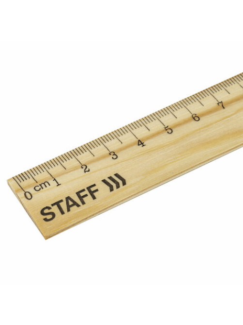 Набор деревянных линеек STAFF, 15 см, 20 см, 25 см, 30 см, канадская сосна, 210803