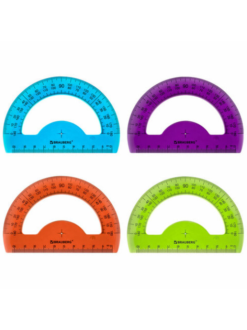 Транспортир 10 см BRAUBERG 