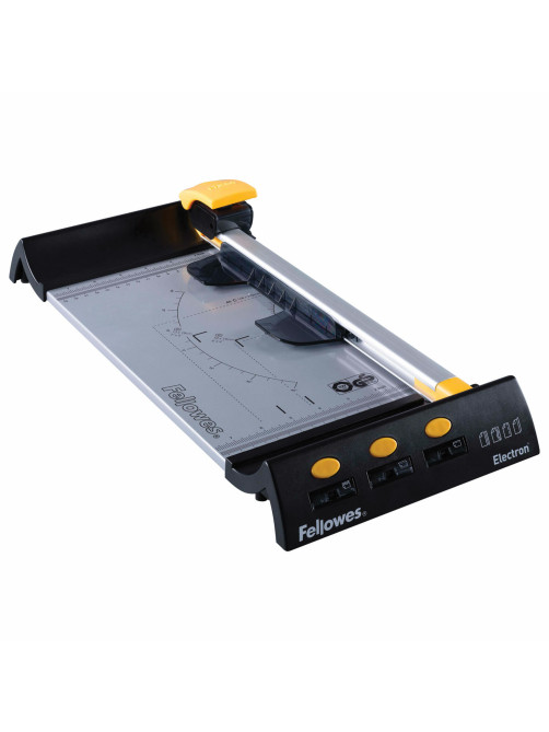 Резак роликовый FELLOWES ELECTRON A4, 4 стиля резки, до 10 л., длина резки 320 мм, FS-54104
