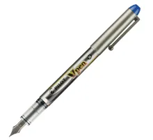 Ручка перьевая PILOT V-Pen, СИНЯЯ, корпус серый, линия письма 0,58 мм, SVP-4M L