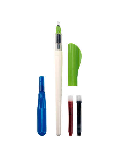 Ручка перьевая для каллиграфии PILOT Parallel Pen, перо 3,8 мм, 2 картриджа, блистер, FP3-38N-SS
