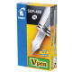 Ручка перьевая PILOT V-Pen, ЧЕРНАЯ, корпус серый, линия письма 0,58 мм, SVP-4M B