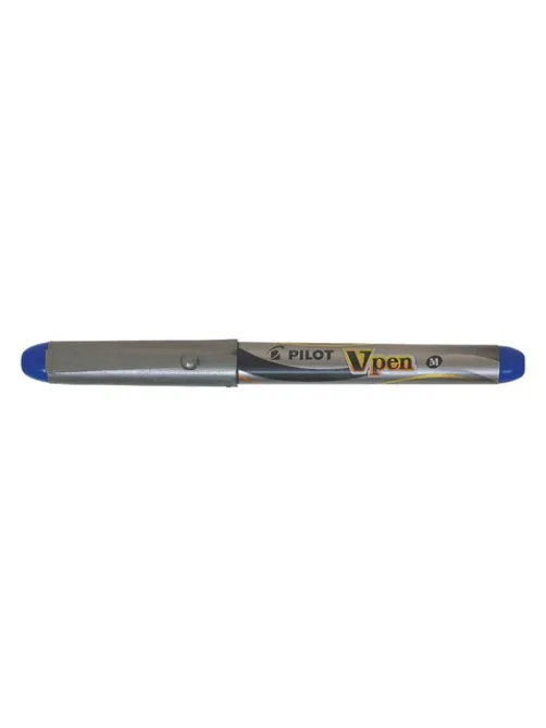 Ручка перьевая PILOT V-Pen, СИНЯЯ, корпус серый, линия письма 0,58 мм, SVP-4M L