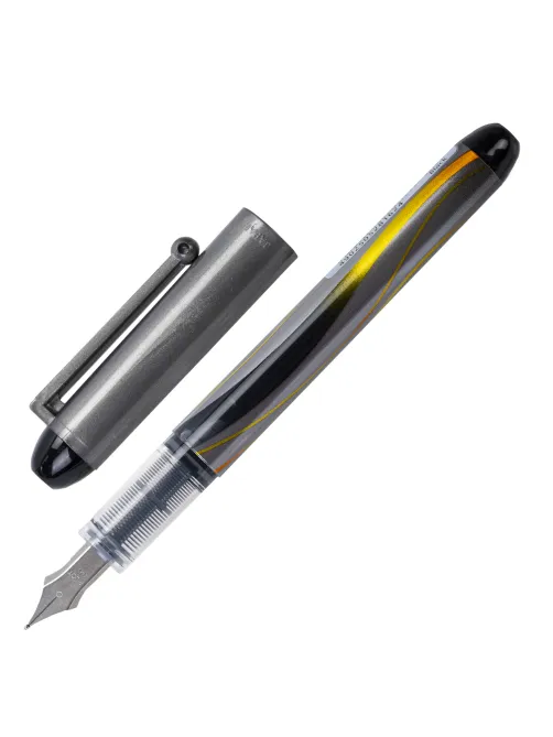 Ручка перьевая PILOT V-Pen, ЧЕРНАЯ, корпус серый, линия письма 0,58 мм, SVP-4M B