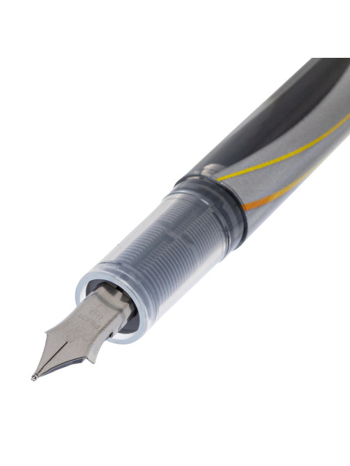Ручка перьевая PILOT V-Pen, ЧЕРНАЯ, корпус серый, линия письма 0,58 мм, SVP-4M B