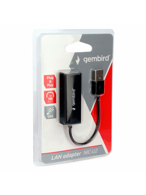 Сетевой адаптер Ethernet GEMBIRD USB 2.0 – Fast Ethernet adapter, RTL8152, NIC-U2