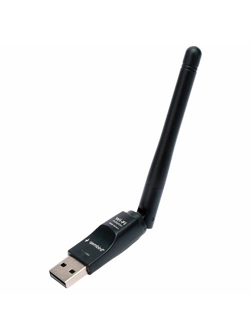 Сетевой адаптер Wi-Fi GEMBIRD 150 Мбит, с антенной, USB, 802.11b/g/n, MT7601, WNP-UA-011