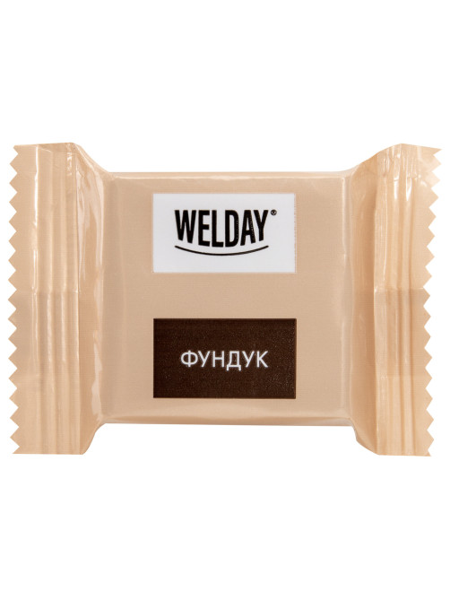 Шоколад порционный WELDAY (ВЭЛДЭЙ), ассорти 6 вкусов, 810 г (54 плитки по 15 г), пакет, 622409