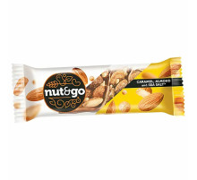 Батончик NUT AND GO из цельного миндаля в соленой карамели, 34 г, шоу-бокс, ВК313