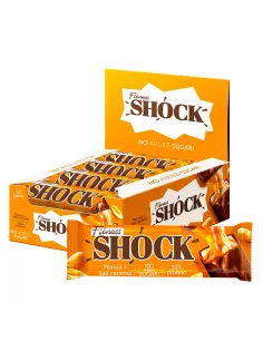 Батончик FITNESSHOCK арахис-соленая карамель, БЕЗ САХАРА, 12 шт. по 50 г в шоубоксе, 26113