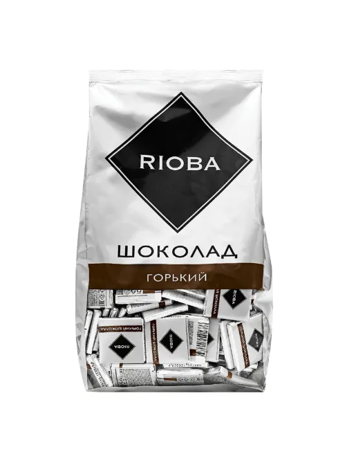 Шоколад порционный RIOBA Горький 72%, 800 г, пакет, 366306