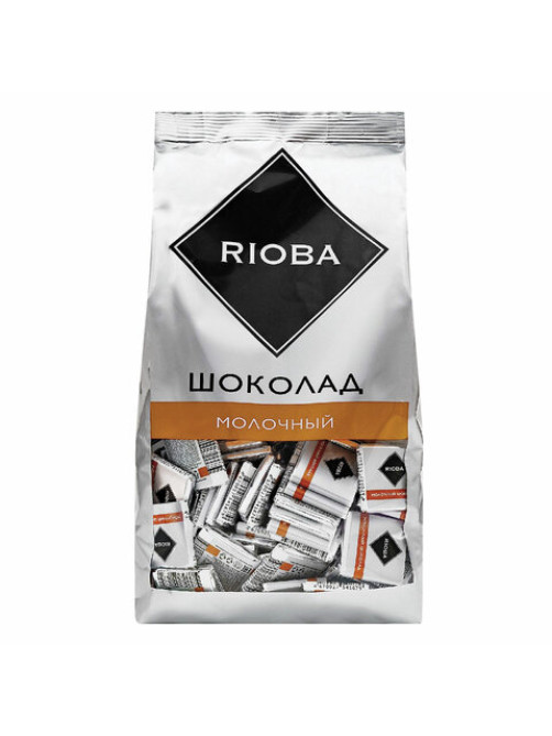 Шоколад порционный RIOBA Молочный 32%, 800 г, пакет, 366305