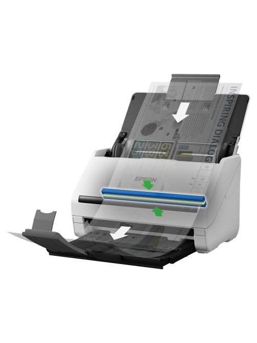 Сканер потоковый EPSON WorkForce DS-530II А4, 35 стр./мин, 1200x1200, ДАПД, B11B261401