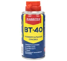 Смазка универсальная проникающая BT-40 (аналог WD-40) 100 мл, аэрозоль с трубочкой, RABBITEX (РАББИТЕКС), 700295