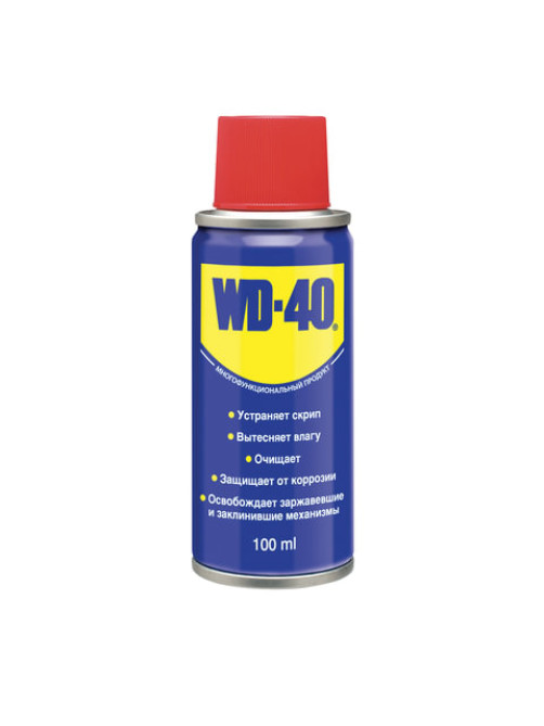 Средство WD-40 универсальное, 100 мл, для тысячи применений в офисе, быту, производстве, WD0000