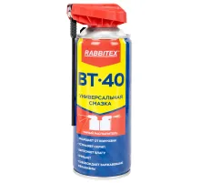Смазка универсальная проникающая BT-40 (аналог WD-40) 450 мл, УМНЫЙ РАСПЫЛИТЕЛЬ, RABBITEX (РАББИТЕКС), 700298