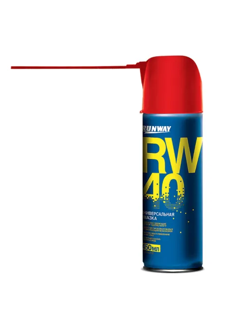 Смазка универсальная RW-40 (аналог WD-40) 450 мл, аэрозоль с распылителем, RUNWAY RW604, RW6045
