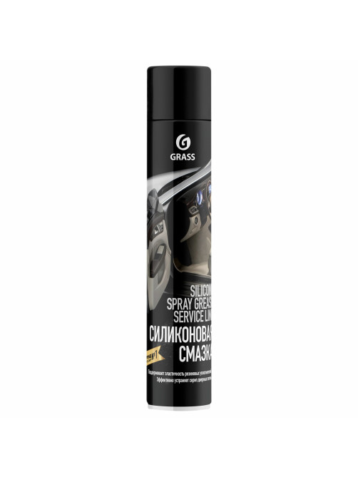 Смазка силиконовая 400 мл GRASS SILICONE, применение в офисе, быту, производстве, аэрозоль, 110206