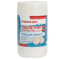 Средство дезинфицирующее с моющим эффектом, таблетки хлорные, 300 шт., 1 кг, ЛАЙМАДЕЗ, 701874