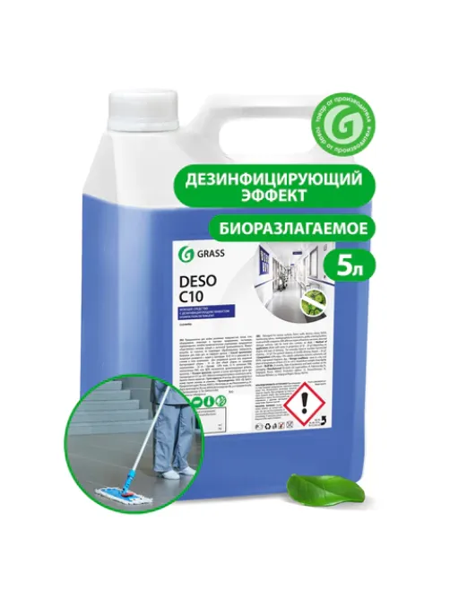Средство моющее c дезинфицирующим эффектом 5 кг GRASS DESO C10, концентрат, 125191