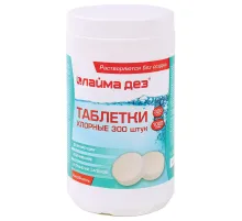 Средство дезинфицирующее Таблетки хлорные 300 штук, 1 кг, банка, ЛАЙМАДЕЗ, 607913