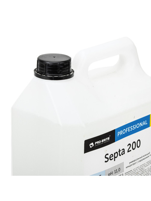 Средство моющее c дезинфицирующим эффектом 5 л PRO-BRITE SEPTA 200, концентрат, 191-5