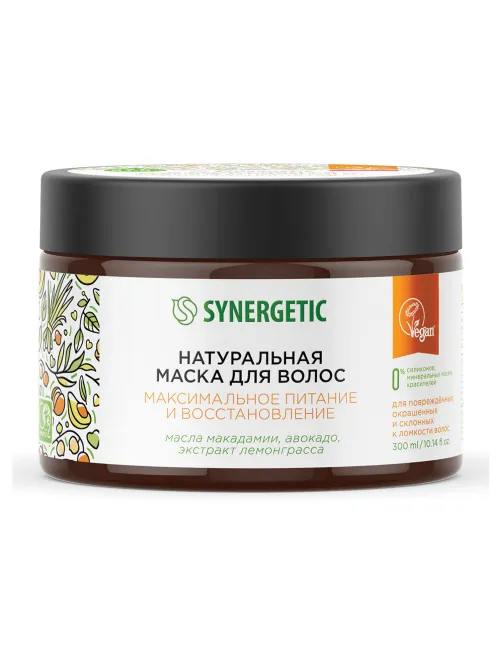 Маска для волос 300 мл, SYNERGETIC 