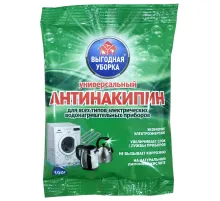 Антинакипин для стиральных машин 100 г, ВЫГОДНАЯ УБОРКА, РЕНЕССАНС КОСМЕТИК, МИНПРОМТОРГ, 3274