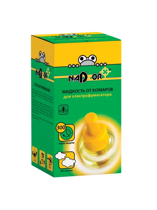 Средство от насекомых жидкость для фумигатора NADZOR (Надзор), 30 ночей, 3808