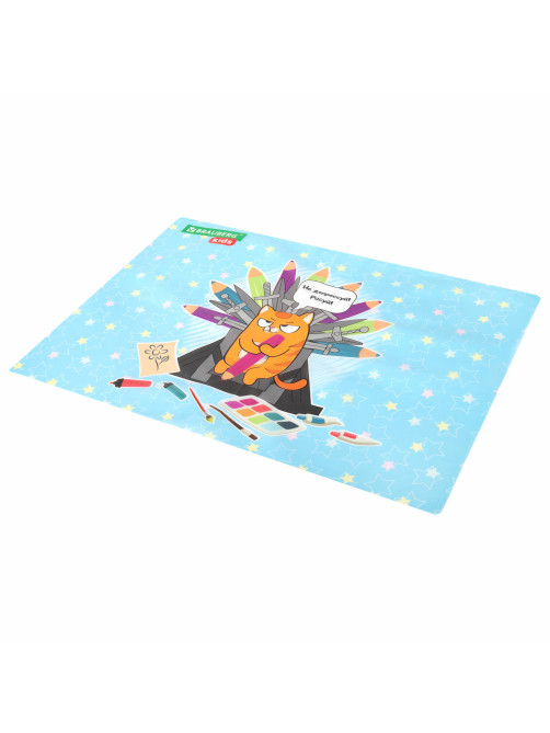 Настольное покрытие BRAUBERG KIDS для труда и творческих занятий, ПВХ, 