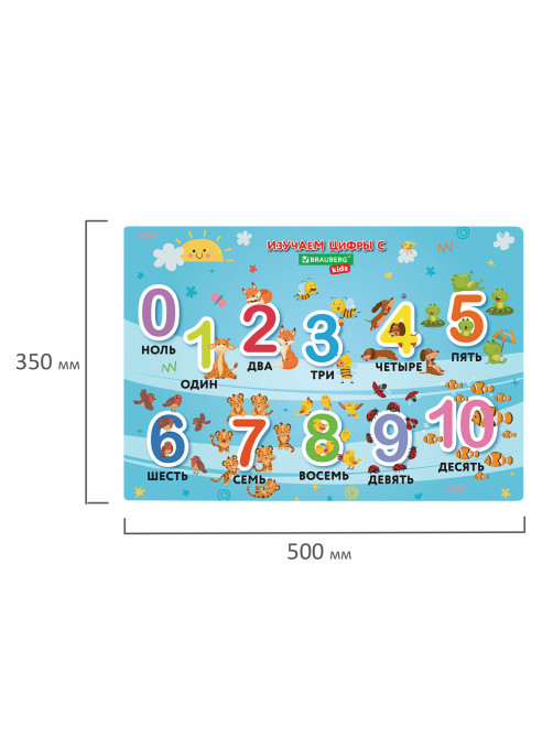 Настольное покрытие BRAUBERG KIDS для труда и творческих занятий, ПВХ, 